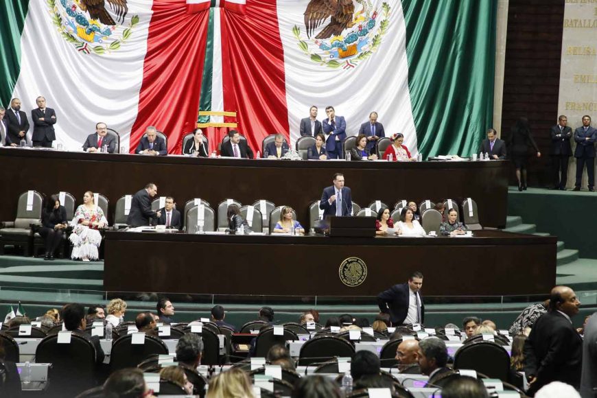 Senador Mauricio Kuri González, al presentar el posicionamiento del Partido Acción Nacional en la sesión de Congreso General para la Ceremonia de Transmisión del Poder Ejecutivo Federal.