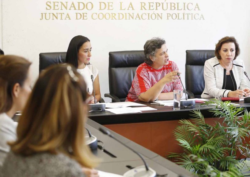 Senadora Guadalupe Murguía Gutiérrez, durante la instalación de la Segunda Comisión de la Permanente.