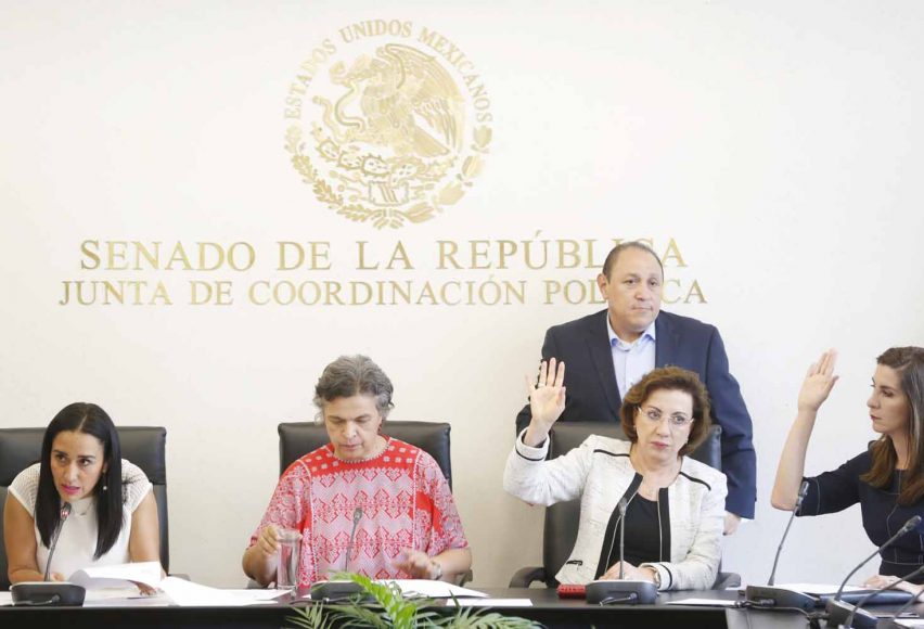 Senadora Guadalupe Murguía Gutiérrez, durante la instalación de la Segunda Comisión de la Permanente.