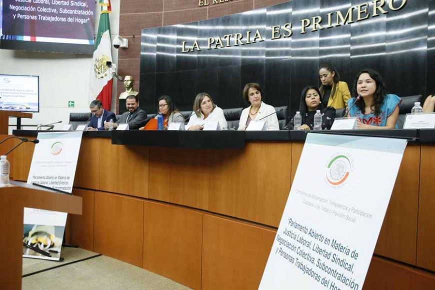 Intervención de la senadora Xóchitl Gálvez Ruiz, al iniciar la mesa 3: Derechos de las personas trabajadoras del hogar, del foro del Parlamento abierto en materia de justicia laboral, libertad sindical, negociación colectiva, subcontratación y personas trabajadoras del hogar.
