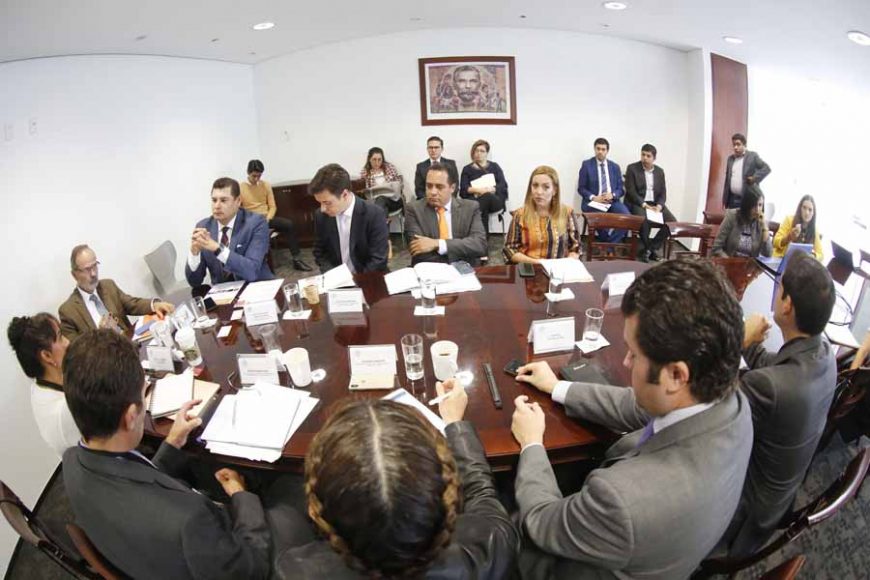Senadora Alejandra Reynoso durante la reunión con la Asociación Latinoamericana de Internet.