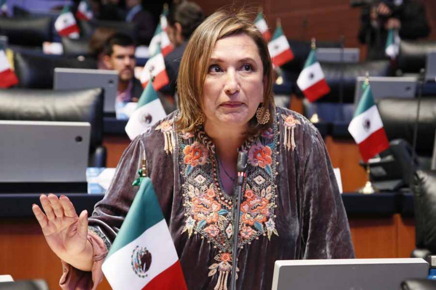 Intervención, desde su escaño, de la senadora Xóchitl Gálvez Ruiz acerca de un punto de acuerdo para que la SFP iniciara una investigación sobre las 25 propiedades no declaradas por el titular de la CFE.