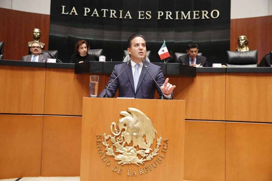 Senador Damián Zepeda Vidales, al intervenir en Tribuna.