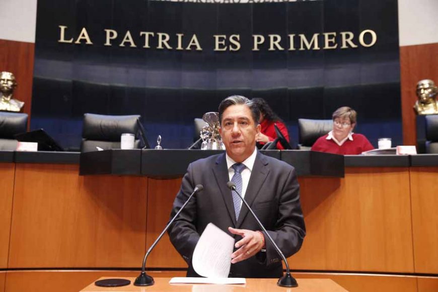 Intervención del senador Marco Antonio Gama Basarte, al presentar iniciativa que adiciona diversas disposiciones a la Ley de la Propiedad Industrial.