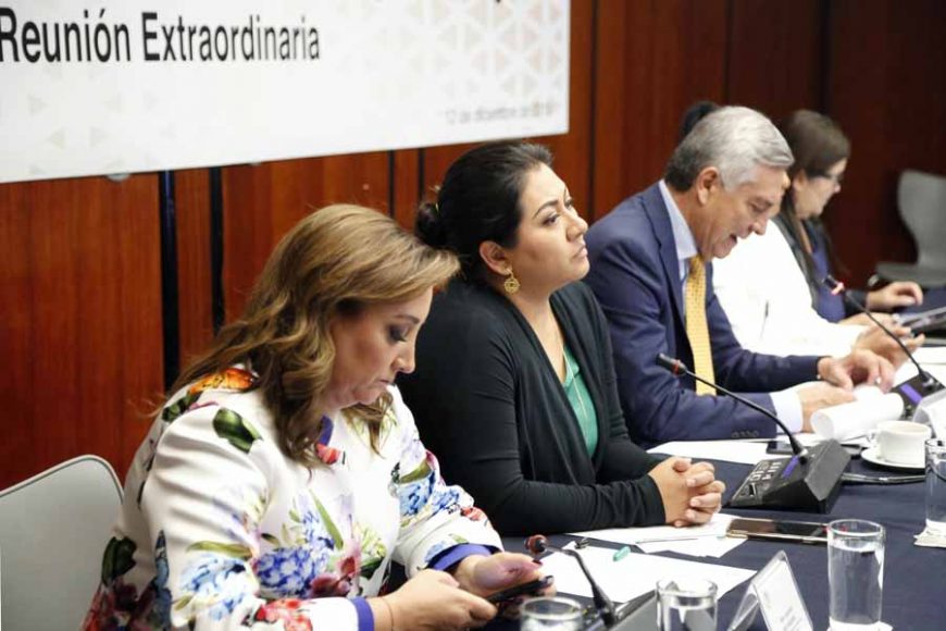 Participación de la senadora Nadia Navarro Acevedo, durante la reunión extraordinaria de las Comisiones Unidas de Gobernación, de Estudios Legislativos Segunda