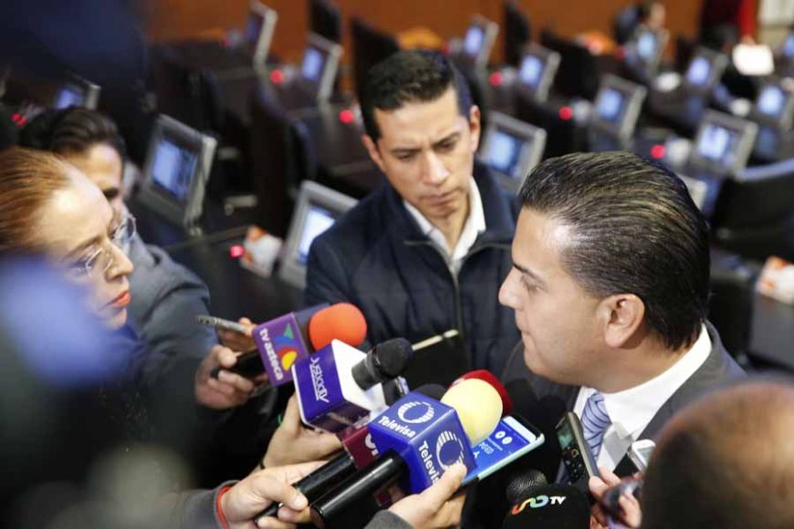 Audio de la entrevista concedida por el senador Damián Zepeda Vidales, previo al inicio de la sesión ordinaria