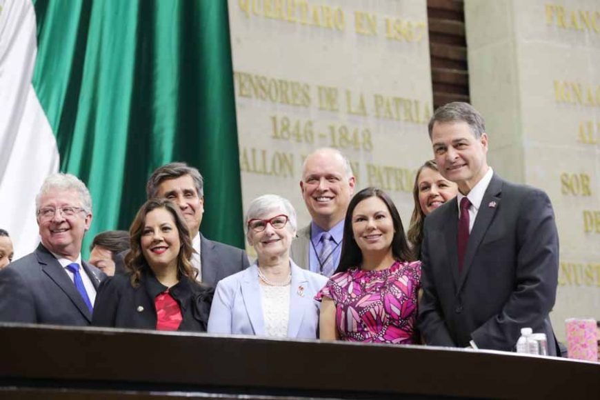 Senadora Gina Andrea Cruz Blackledge, al participar en la XXIII Reunión Interparlamentaria México-Canadá
