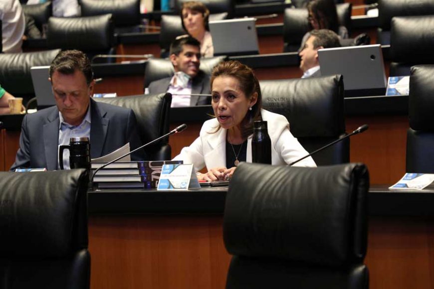 Intervención, desde su escaño, de la senadora Josefina Vázquez Mota, sobre violencia política de género en el Senado.