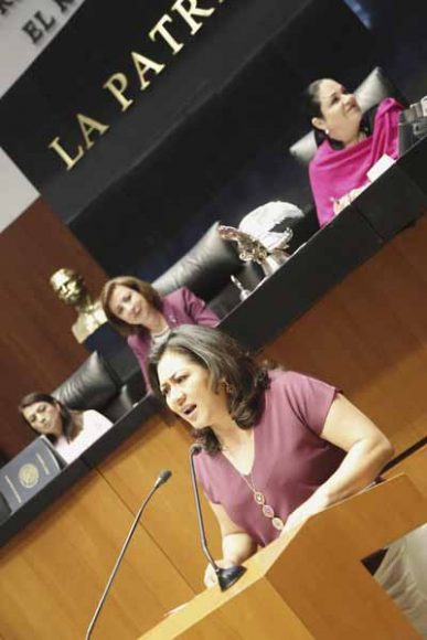 Discurso de la senadora Nadia Navarro Acevedo, para emitir el posicionamiento del Grupo Parlamentario del PAN, durante la sesión solemne con motivo de la conmemoración del Día Internacional de la Mujer.