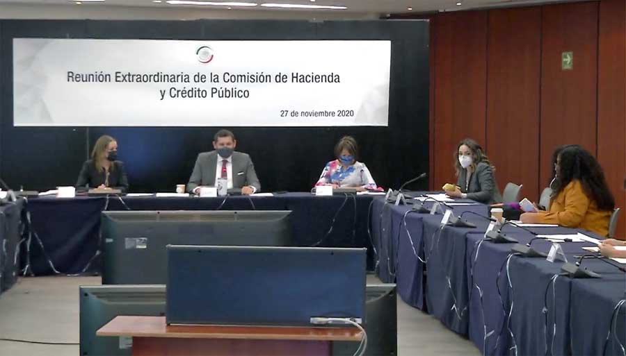 Intervenciones de la senadora Minerva Hernández Ramos, durante la reunión de la Comisión de Hacienda y Crédito Público.