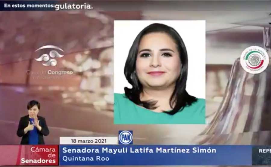 Intervención de la senadora Mayuli Latifa Martínez Simón, al presentar un dictamen de las comisiones unidas de Economía y de Estudios Legislativos Primera, por el que se reforman y adicionan diversas disposiciones de la Ley General de Mejora Regulatoria.