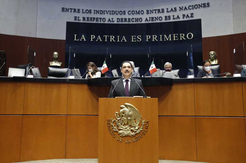 Intervención del senador Juan Antonio Martín del Campo Martín del Campo, al presentar una iniciativa que reforma el artículo 123 de la Constitución.