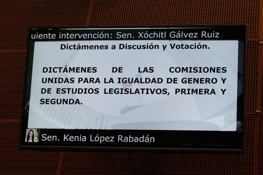 Intervención de la senadora Kenia López Rabadán, para referirse a diversos dictámenes de la Comisión para la Igualdad de Género