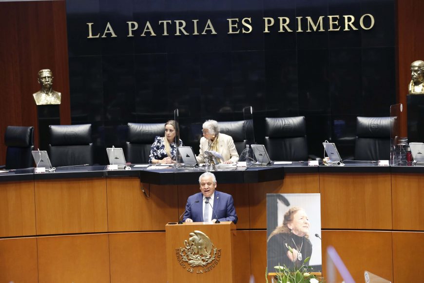 Intervención del senador José Alfredo Botello Montes, al referirse a la trayectoria de Rosario Ibarra de Piedra.